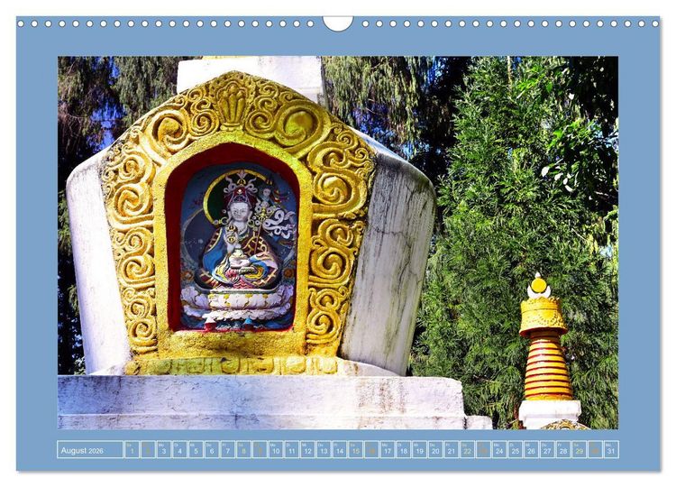 Produktbild: Stupas &ndash; Architektur des Himalayas (Wandkalender 2026 DIN A3 quer), CALVENDO Monatskalender
