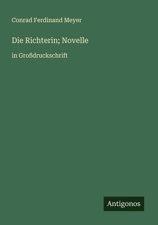 Produktbild: Die Richterin; Novelle