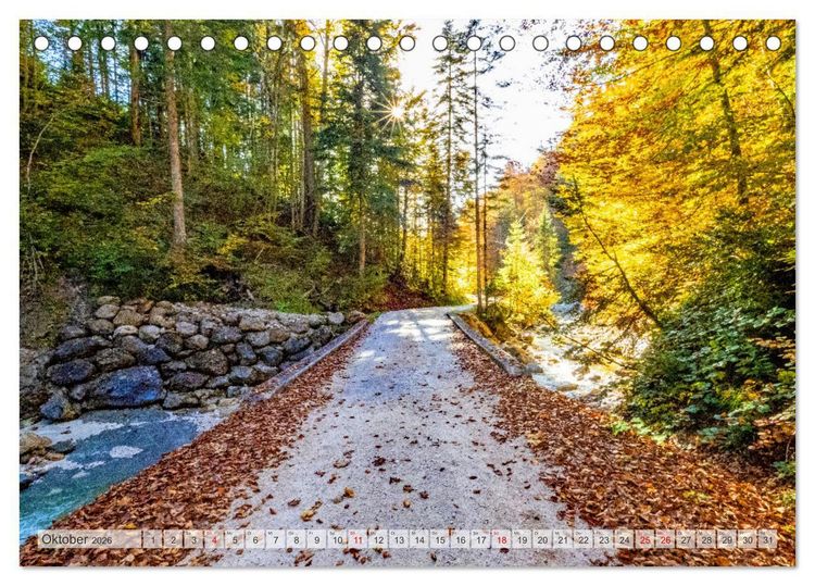 Produktbild: Ru&szlig;bach am Pass Gsch&uuml;tt (Tischkalender 2026 DIN A5 quer), CALVENDO Monatskalender