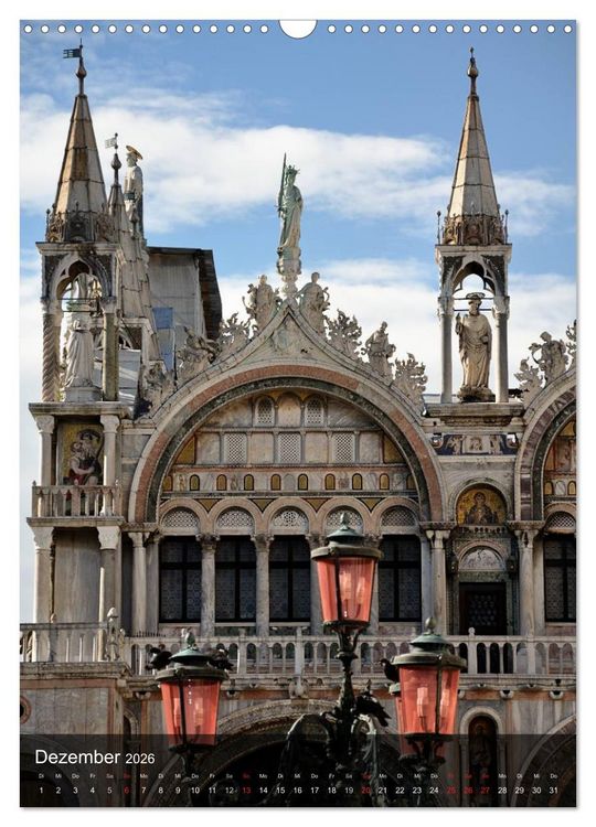 Produktbild: Fotografischer Streifzug durch Venedig (Wandkalender 2026 DIN A3 hoch), CALVENDO Monatskalender