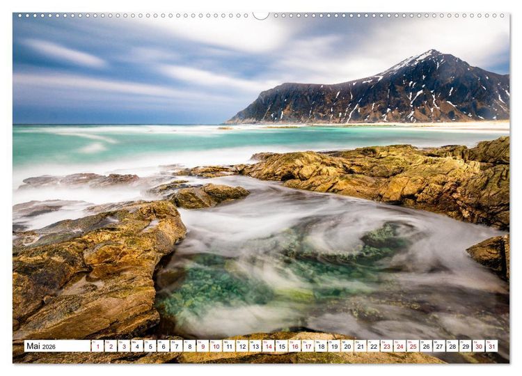 Produktbild: Lofoten - Eine Reise durch Nordnorwegen (Wandkalender 2026 DIN A2 quer), CALVENDO Monatskalender
