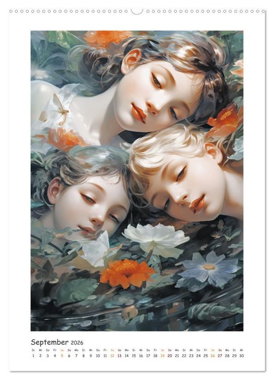 Produktbild: Das Lied der Wassernymphen (Wandkalender 2026 DIN A2 hoch), CALVENDO Monatskalender