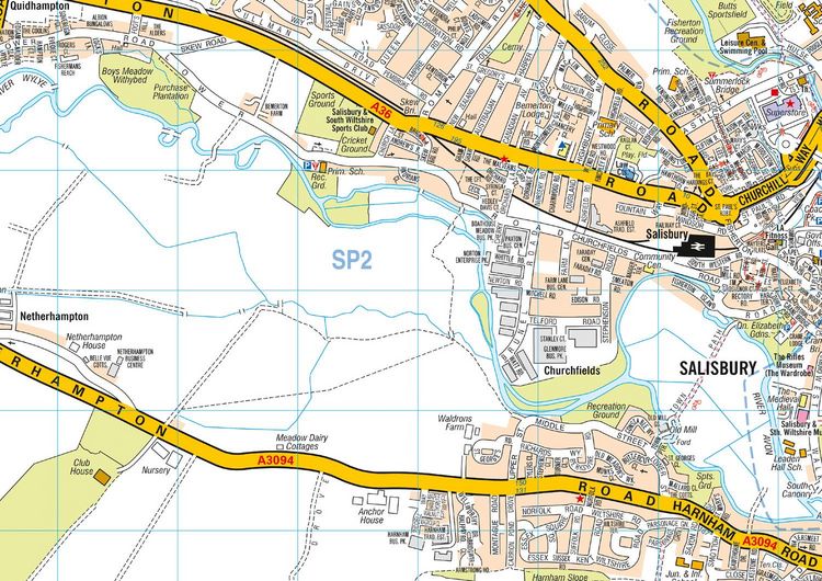 Produktbild: Salisbury A-Z Pocket Street Map