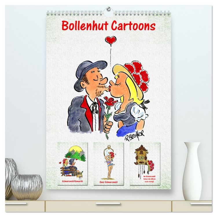 Produktbild: Bollenhut Cartoons (hochwertiger Premium Wandkalender 2026 DIN A2 hoch), Kunstdruck in Hochglanz