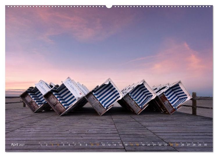 Produktbild: Nordseeurlaub in St. Peter-Ording (Wandkalender 2027 DIN A2 quer), CALVENDO Monatskalender