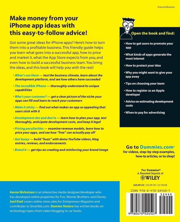 Produktbild: Starting an iPhone Application Business for Dummies