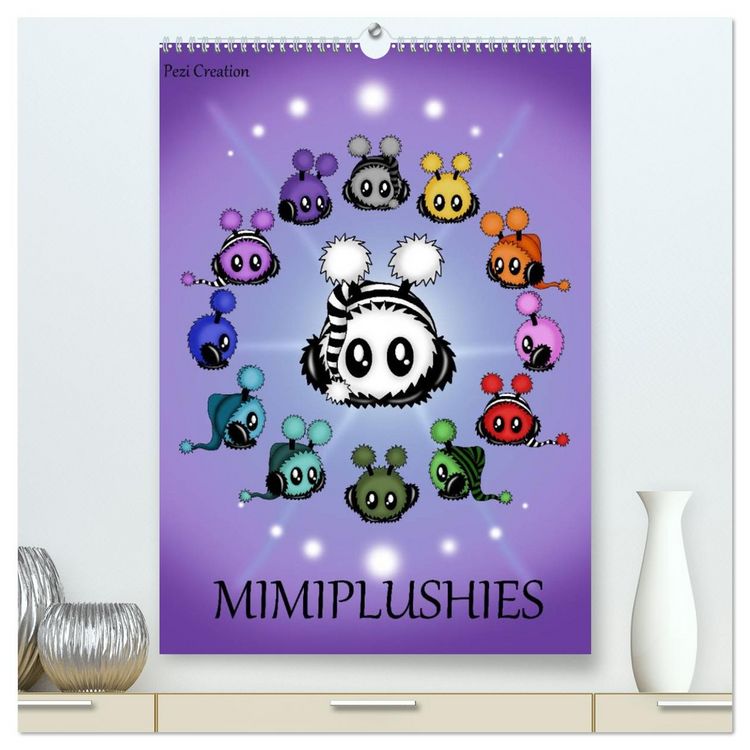 Produktbild: Mimiplushies (hochwertiger Premium Wandkalender 2026 DIN A2 hoch), Kunstdruck in Hochglanz