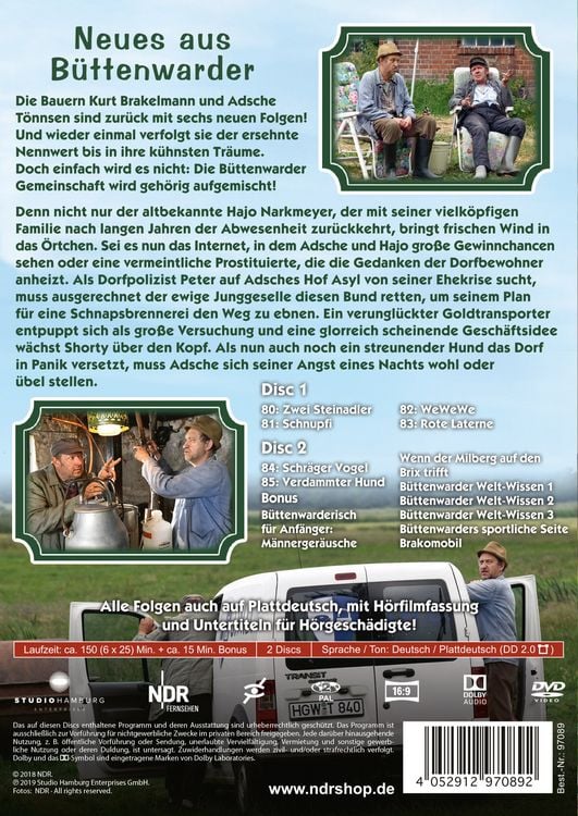 Produktbild: Neues aus B&uuml;ttenwarder 13 - Folgen 80-85 (mit 8-seitigem Booklet) [2 DVDs]
