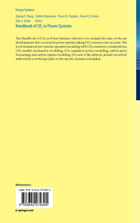 Produktbild: Handbook of CO₂ in Power Systems