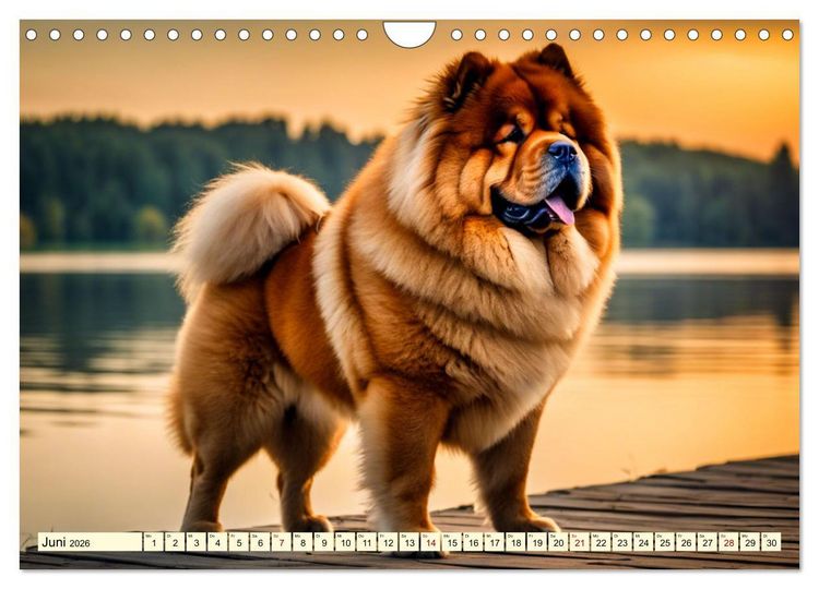 Produktbild: Chow Chow - der L&ouml;wenkopfhund (Wandkalender 2026 DIN A4 quer), CALVENDO Monatskalender