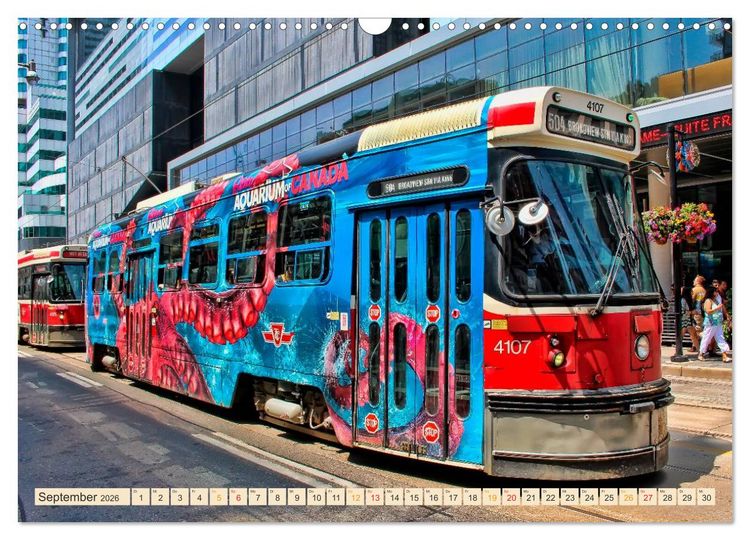 Produktbild: Durch die Welt mit der Stra&szlig;enbahn (Wandkalender 2026 DIN A3 quer), CALVENDO Monatskalender