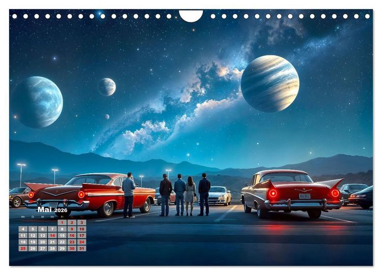 Produktbild: Sterne und Planeten im Blick (Wandkalender 2026 DIN A4 quer), CALVENDO Monatskalender