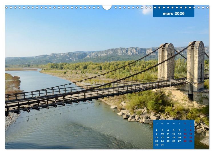 Produktbild: Ponts historiques de Provence (Calendrier mural 2026 DIN A3 vertical), CALVENDO calendrier mensuel
