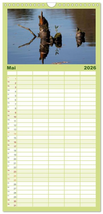 Produktbild: Familienplaner 2026 - Hohes Moor Oldendorf mit 5 Spalten (Wandkalender, 21 x 45 cm) CALVENDO