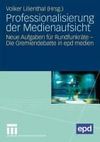 Produktbild: Professionalisierung der Medienaufsicht