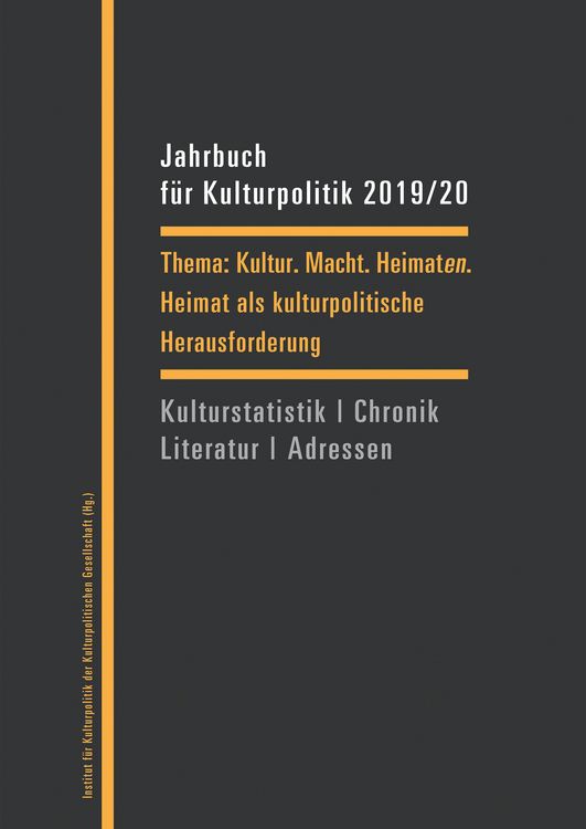 Produktbild: Jahrbuch f&uuml;r Kulturpolitik 2019/20