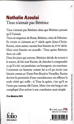 Produktbild: Azoulai, N: Titus n'aimait pas B&eacute;r&eacute;nice