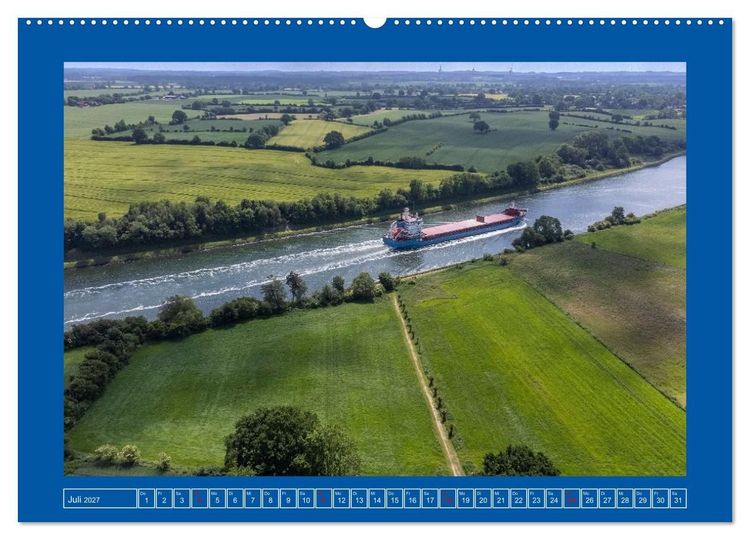 Produktbild: Unterwegs auf dem Nord-Ostsee-Kanal (hochwertiger Premium Wandkalender 2027 DIN A2 quer), Kunstdruck in Hochglanz