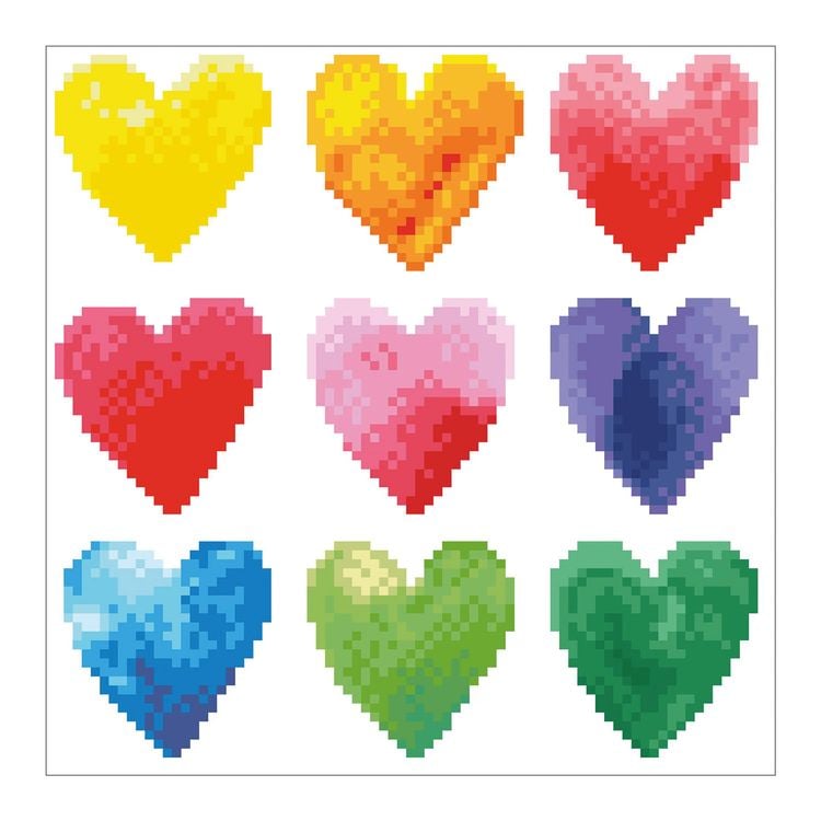 Bild vom Artikel Diamond Dotz - Diamond Painting Herzen Regenbogen vom Autor 