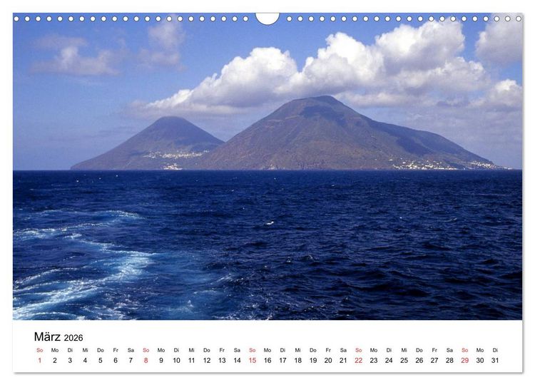 Produktbild: Die Liparischen Inseln (Wandkalender 2026 DIN A3 quer), CALVENDO Monatskalender