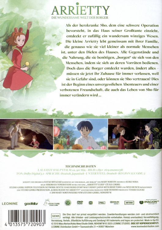 Produktbild: Arrietty - Die wundersame Welt der Borger (White Edition)