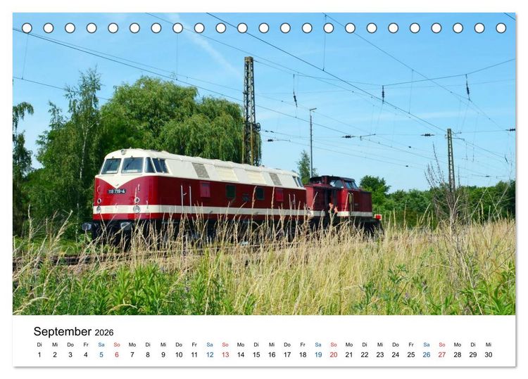 Produktbild: U-Boot trifft Babelsbergerin. Die Baureihen 118 und 119 der Deutschen Reichsbahn (Tischkalender 2026 DIN A5 quer), CALVENDO Monatskalender