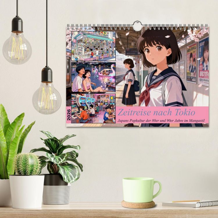 Produktbild: Zeitreise nach Tokio (Wandkalender 2026 DIN A4 quer), CALVENDO Monatskalender