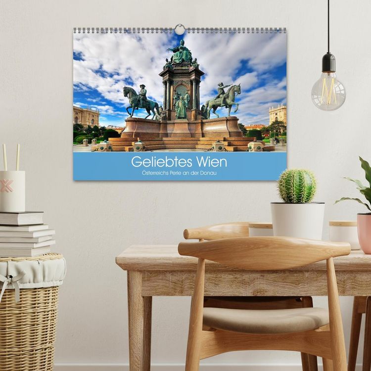 Produktbild: Geliebtes Wien. &Ouml;sterreichs Perle an der Donau (Wandkalender 2026 DIN A3 quer), CALVENDO Monatskalender