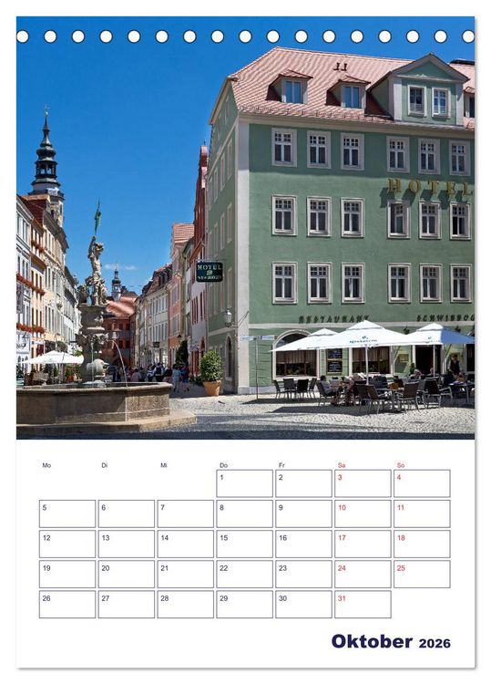 Produktbild: G&Ouml;RLITZ - Kleinod in der Lausitz (Tischkalender 2026 DIN A5 hoch), CALVENDO Monatskalender