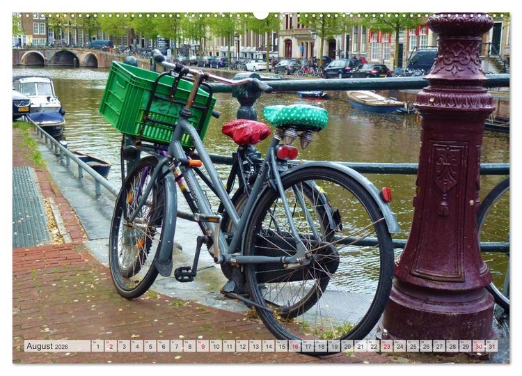 Produktbild: Amsterdam (Wandkalender 2026 DIN A2 quer), CALVENDO Monatskalender