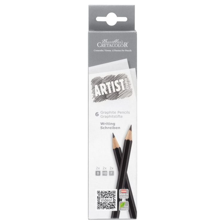 Produktbild: Cretacolor Bleistifte Studio Graphitstifte WRITING, 6er Set