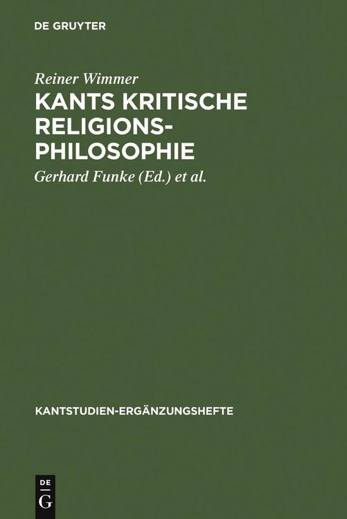 Produktbild: Kants kritische Religionsphilosophie