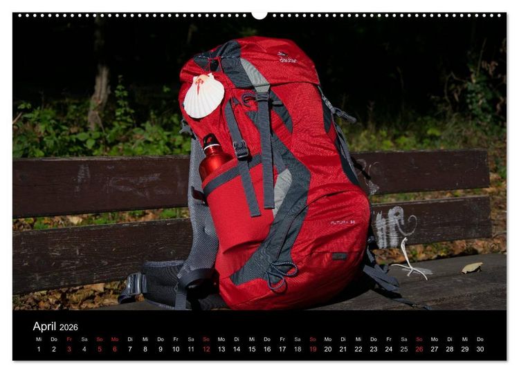 Produktbild: Jakobsweg M&uuml;nchen-Lindau (Wandkalender 2026 DIN A2 quer), CALVENDO Monatskalender