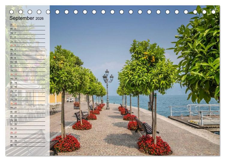 Produktbild: GARDASEE Idyllische Orte (Tischkalender 2026 DIN A5 quer), CALVENDO Monatskalender