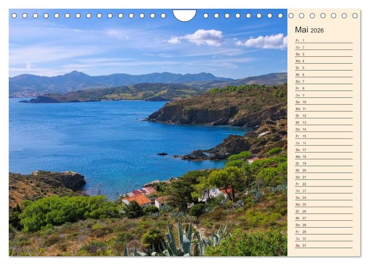 Produktbild: Cote Vermeille - Wo die Pyren&auml;en das Meer k&uuml;ssen (Wandkalender 2026 DIN A4 quer), CALVENDO Monatskalender