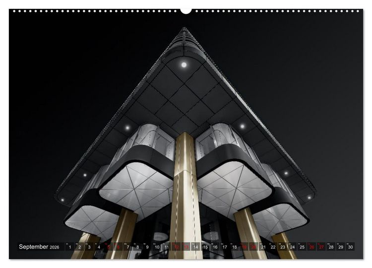 Produktbild: MAINHATTEN architektur kunst (Wandkalender 2026 DIN A2 quer), CALVENDO Monatskalender