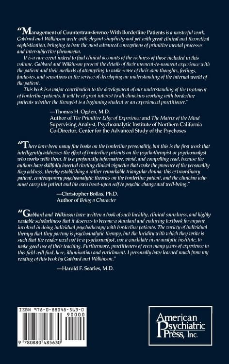 Produktbild: Management of Countertransference With Borderline Patients