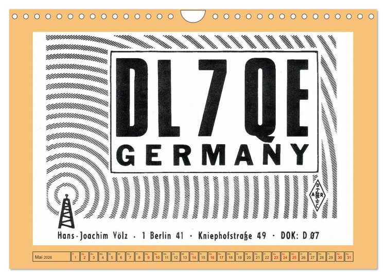 Produktbild: Amateurfunk in West-Berlin (Wandkalender 2026 DIN A4 quer), CALVENDO Monatskalender