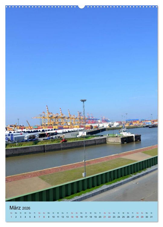Produktbild: BREMERHAVEN die Seestadt mit maritimen Flair - 2026 (Wandkalender 2026 DIN A2 hoch), CALVENDO Monatskalender