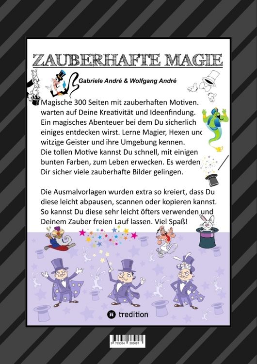 Produktbild: Mega Malbuch - 300 Seiten Magische Motive - Magier - Hexen - Geister - Zauberein - Feen - Elven - Aladdin - Zaubersterne