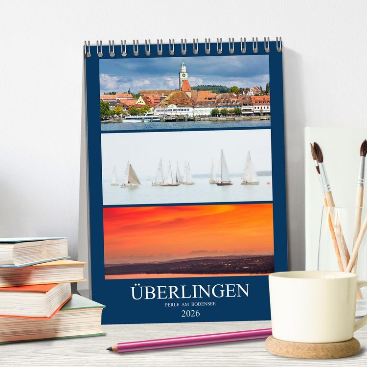 Produktbild: &Uuml;berlingen Perle am Bodensee (Tischkalender 2026 DIN A5 hoch), CALVENDO Monatskalender