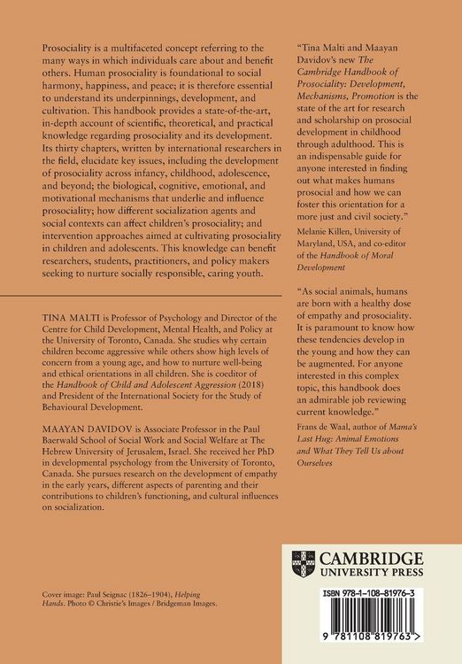 Produktbild: The Cambridge Handbook of Prosociality