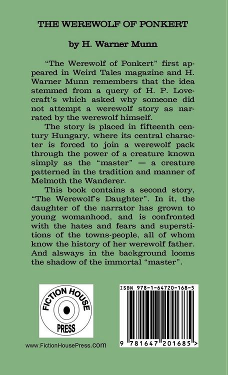 Produktbild: The Werewolf of Ponkert
