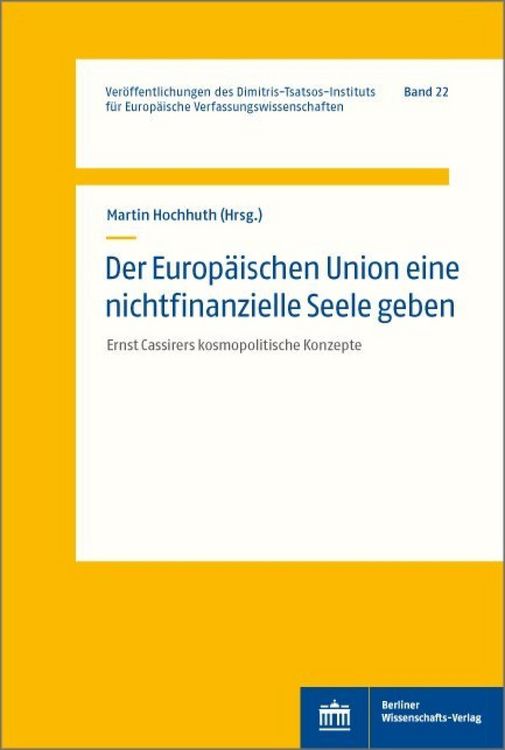 Produktbild: Der Europ&auml;ischen Union eine nichtfinanzielle Seele geben