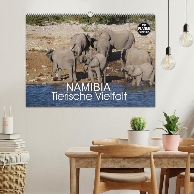 Produktbild: Namibia - Tierische Vielfalt (Planer) (Wandkalender 2026 DIN A2 quer), CALVENDO Monatskalender