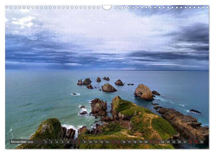 Produktbild: Neuseeland - Von der Nordinsel zur S&uuml;dinsel (Wandkalender 2026 DIN A3 quer), CALVENDO Monatskalender