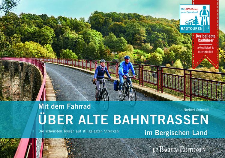 Produktbild: Mit dem Fahrrad &uuml;ber alte Bahntrassen im Bergischen Land