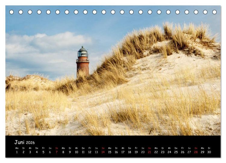 Produktbild: Ostseeregion Dar&szlig;-Zingst (Tischkalender 2026 DIN A5 quer), CALVENDO Monatskalender