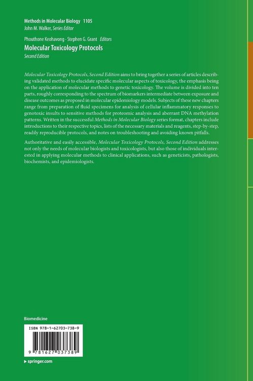 Produktbild: Molecular Toxicology Protocols