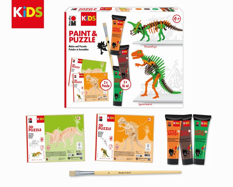 Produktbild: Marabu KiDS Little Artist Paint & Puzzle Dino